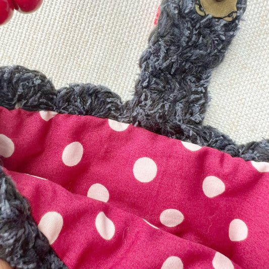 苹果祖母格 apple granny square shoulder bag