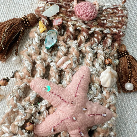 粉海星 pink star fish phone bag