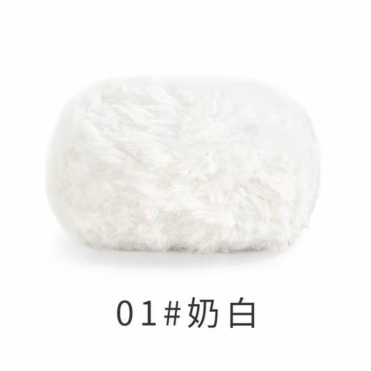 QZS Faux Fur Yarn – Soft Mink-Style Yarn for Crochet and Knit DIY Scarves and Hats