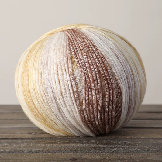 Yun tuan - Colour changing yarn Blended Cotton Wool Long Pile Wool Hat Scarf Clothes Hand Knitting Material Kit 1007