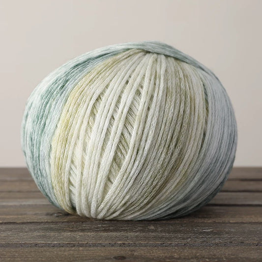 Yun tuan - Colour changing yarn Blended Cotton Wool Long Pile Wool Hat Scarf Clothes Hand Knitting Material Kit 1008