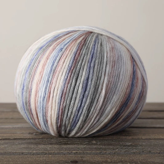 Yun tuan - Colour changing yarn Blended Cotton Wool Long Pile Wool Hat Scarf Clothes Hand Knitting Material Kit 1006