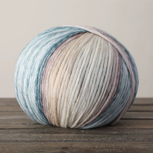 Yun tuan - Colour changing yarn Blended Cotton Wool Long Pile Wool Hat Scarf Clothes Hand Knitting Material Kit 1011