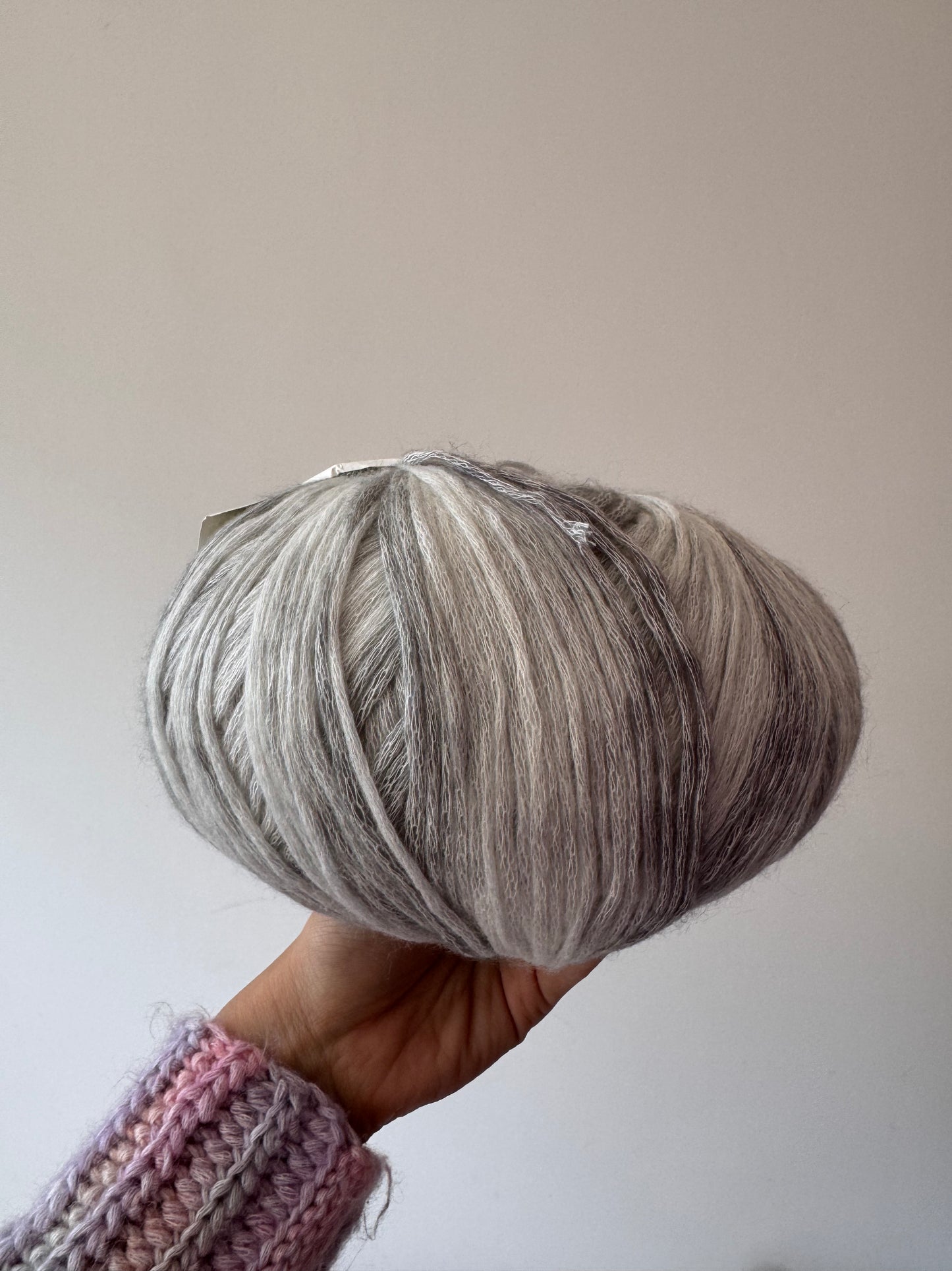 SHIKE Cloud-Cluster Multicolor Rainbow Yarn for Knitting&Crocheting.Soft Wool Acrylic Cotton Blended Yarn.Gradient Space-Dyed Air Yarn