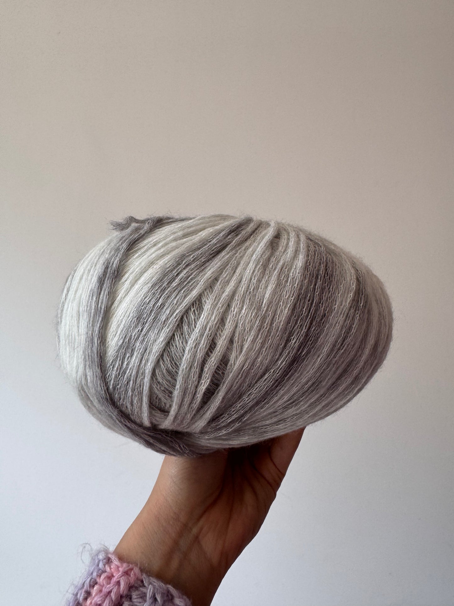 SHIKE Cloud-Cluster Multicolor Rainbow Yarn for Knitting&Crocheting.Soft Wool Acrylic Cotton Blended Yarn.Gradient Space-Dyed Air Yarn