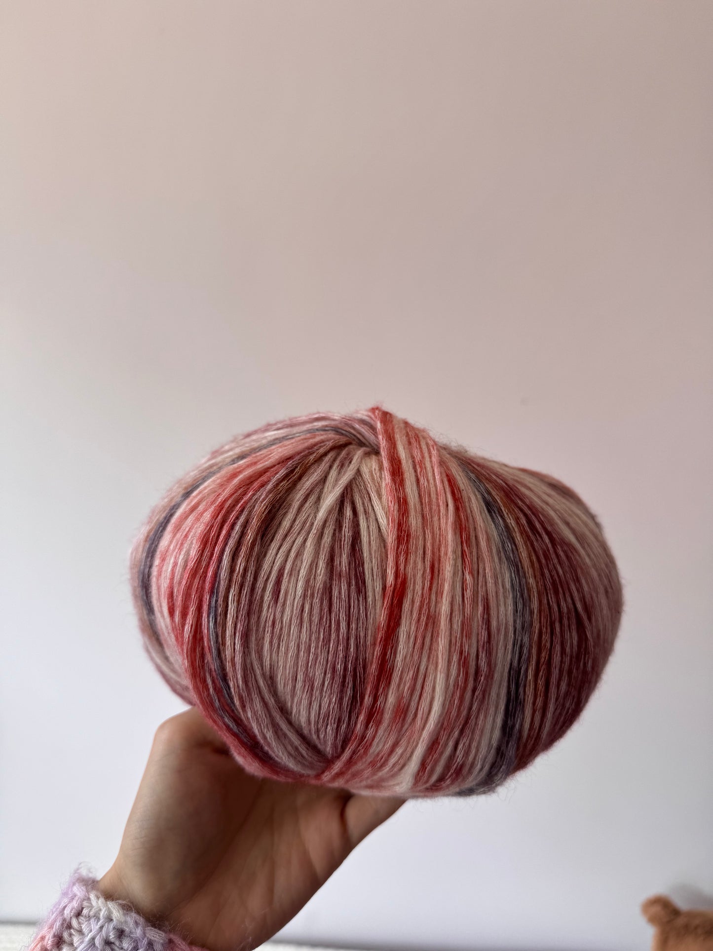 SHIKE Cloud-Cluster Multicolor Rainbow Yarn for Knitting&Crocheting.Soft Wool Acrylic Cotton Blended Yarn.Gradient Space-Dyed Air Yarn