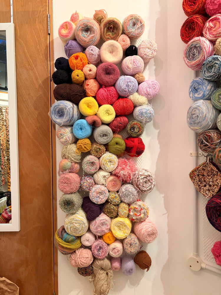 Emotional yarn wall