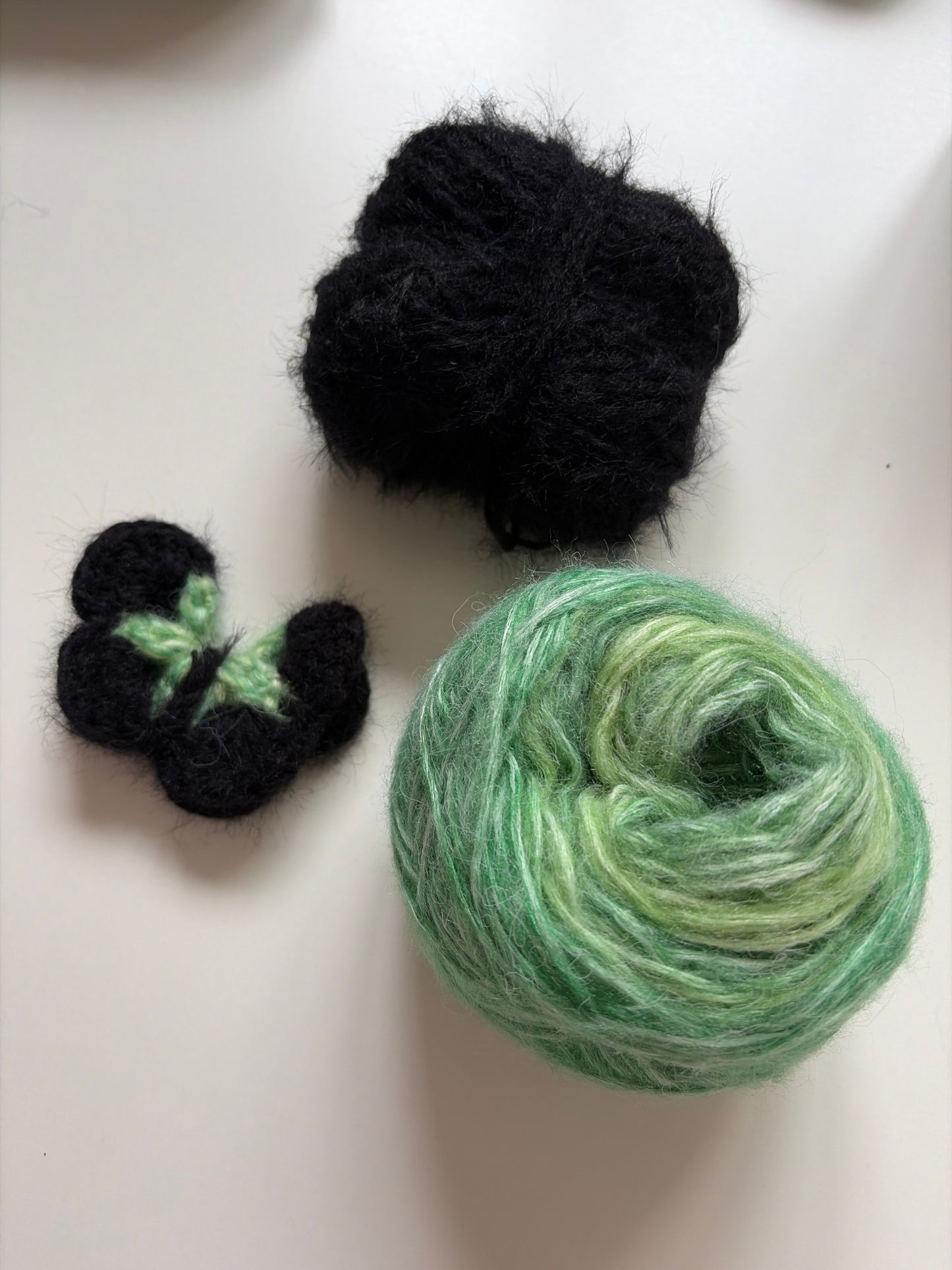 Green Butterflies - How to enjoy yarn playground