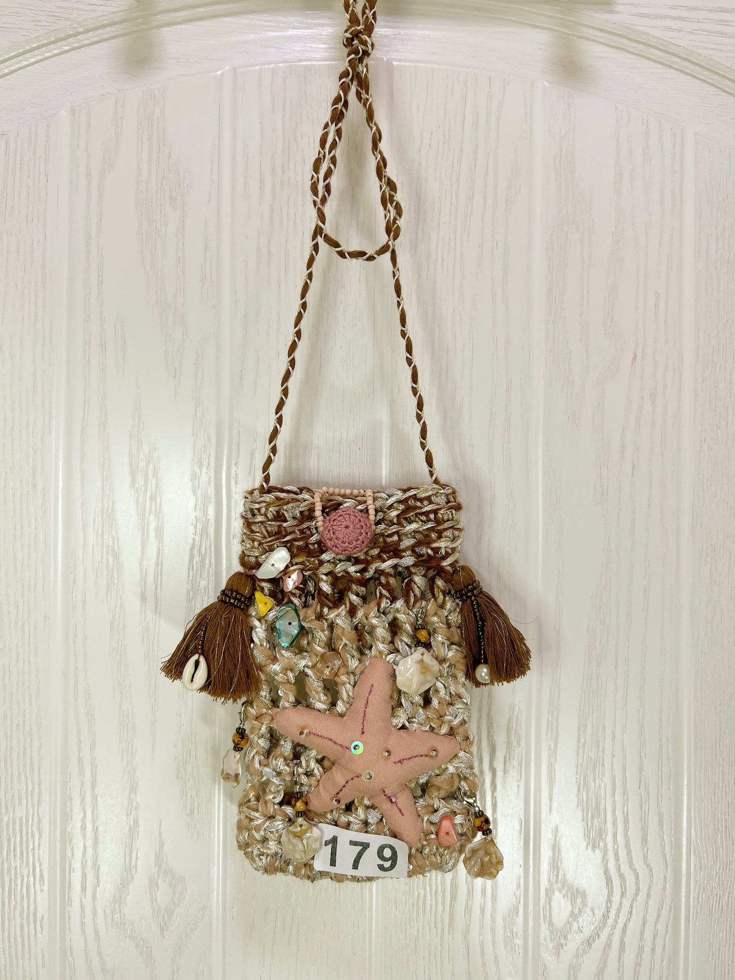 粉海星 pink star fish phone bag