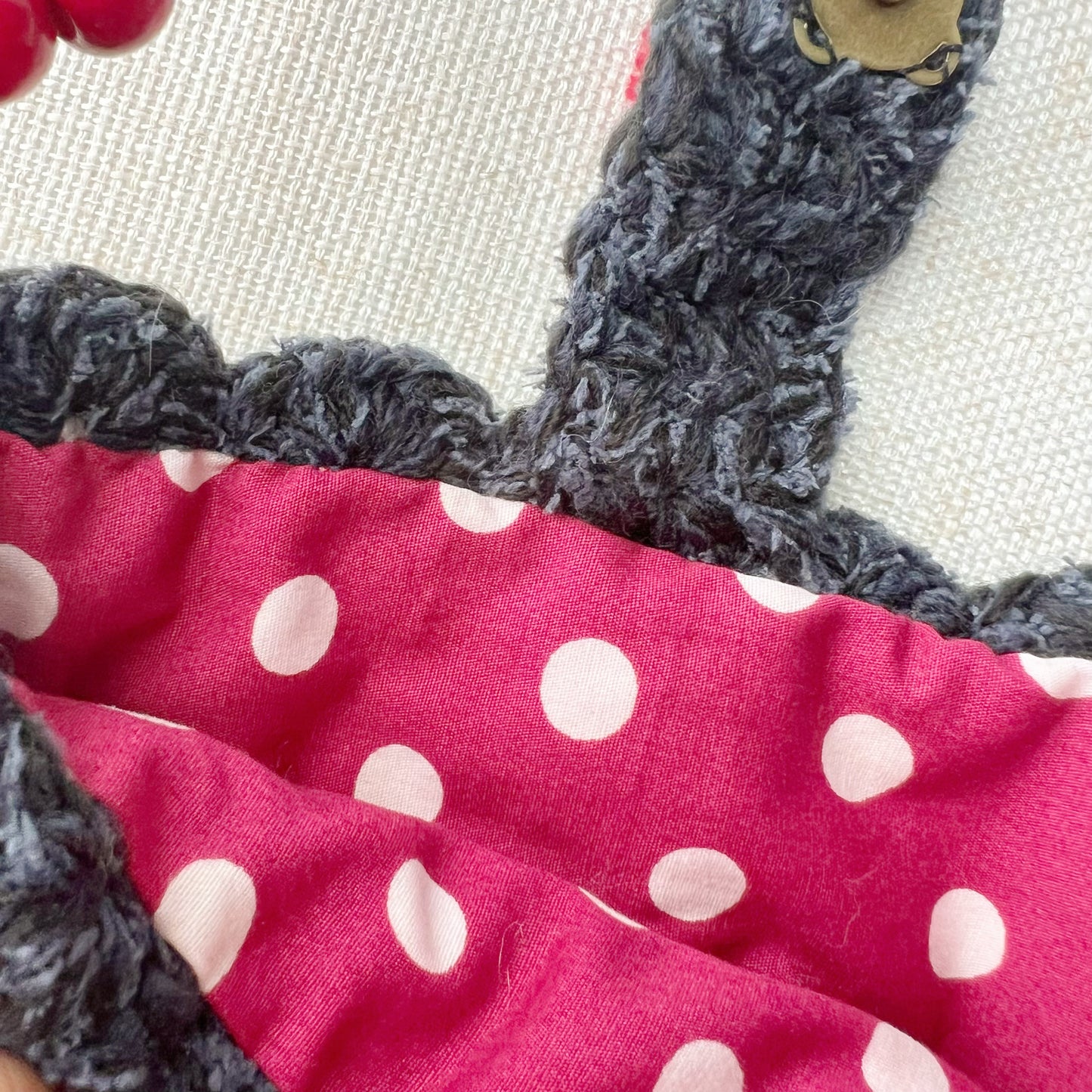 苹果祖母格 apple granny square shoulder bag