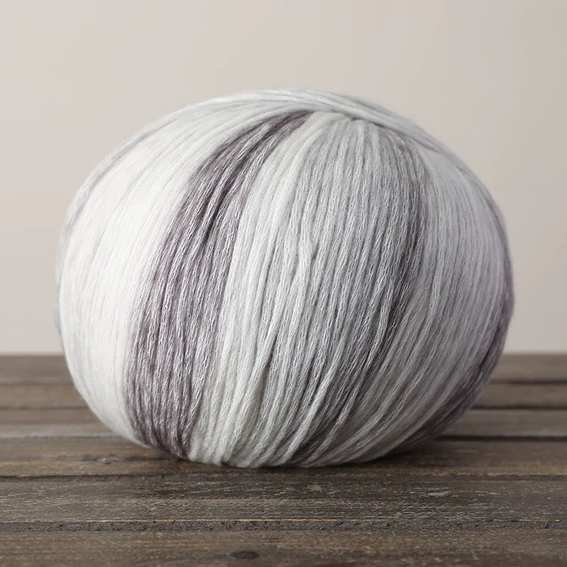 SHIKE Cloud-Cluster Multicolor Rainbow Yarn for Knitting&Crocheting.Soft Wool Acrylic Cotton Blended Yarn.Gradient Space-Dyed Air Yarn