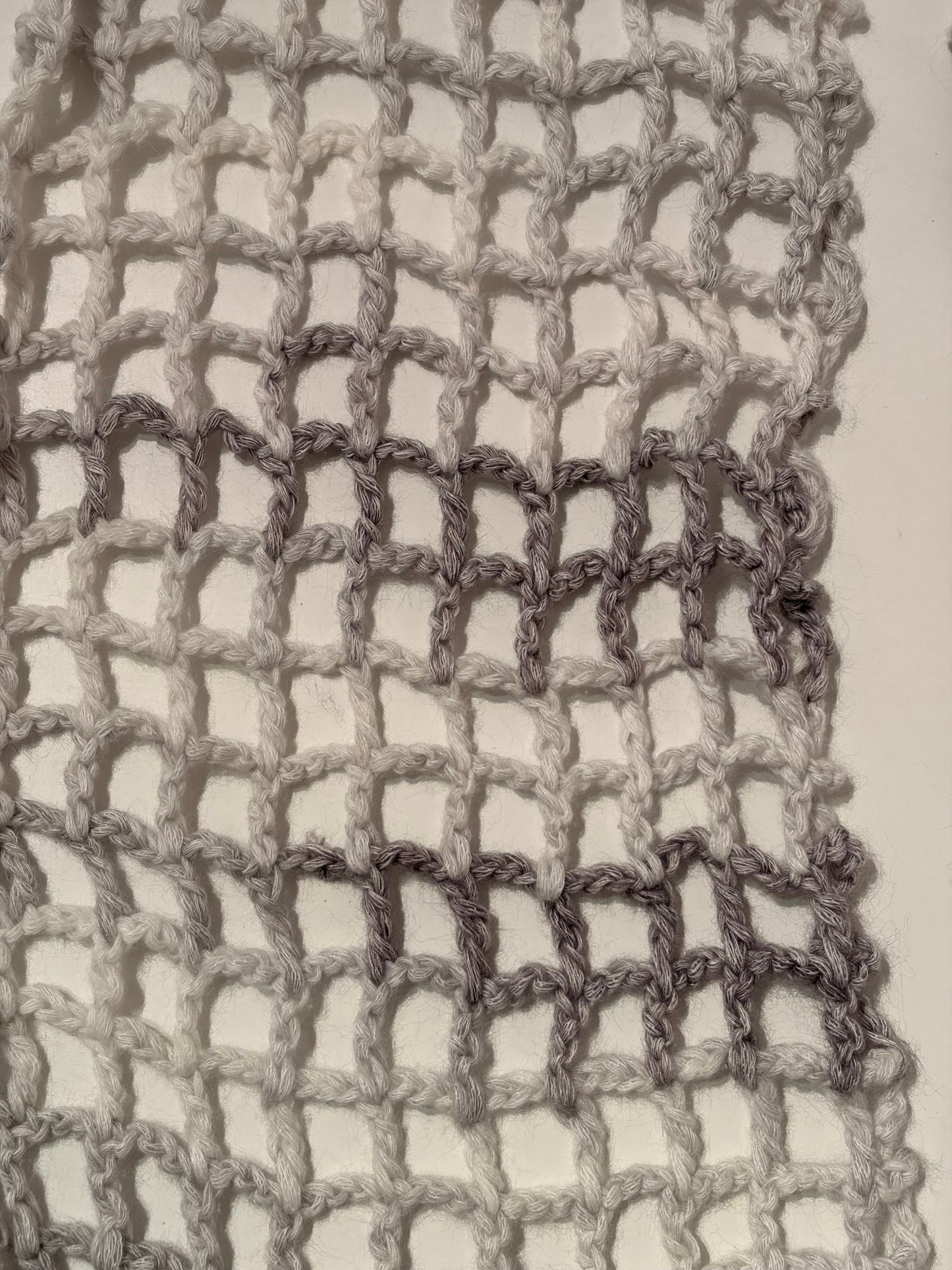 Mesh Scarf -How to enjoy yarn playground