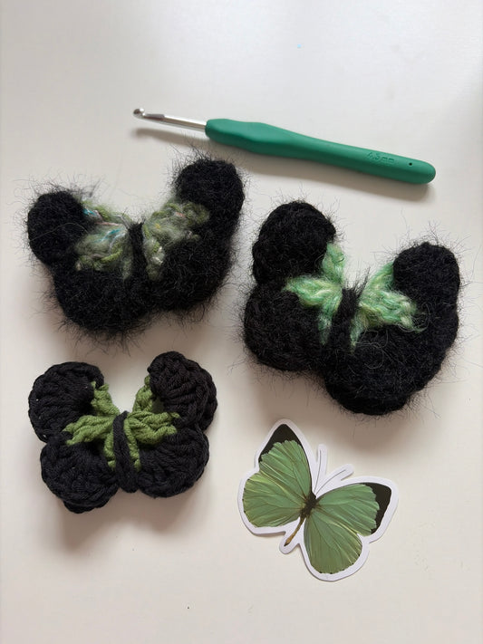 Green Butterflies - How to enjoy yarn playground