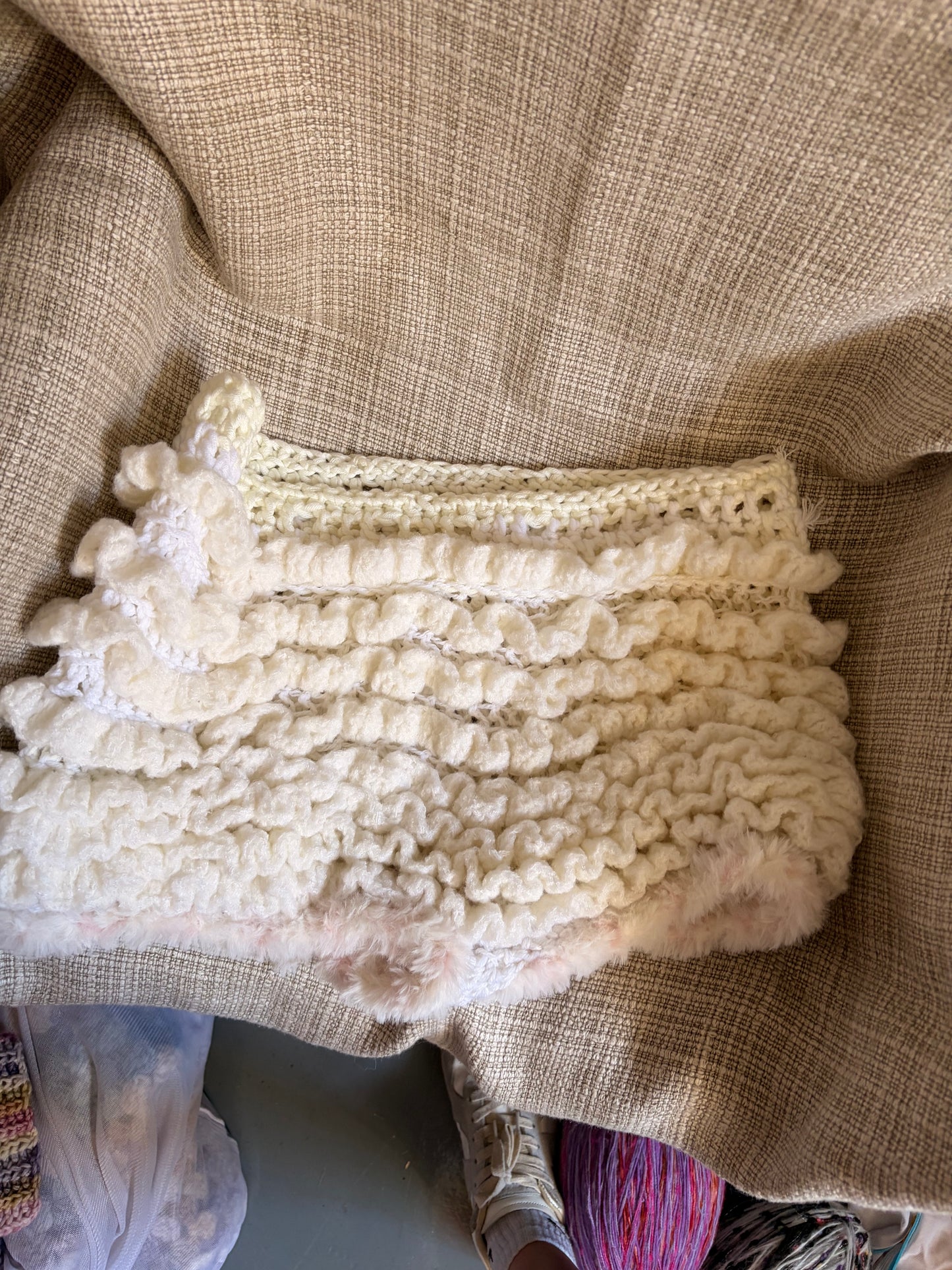 Ruffle Shorts -how to enjoy yarn playground