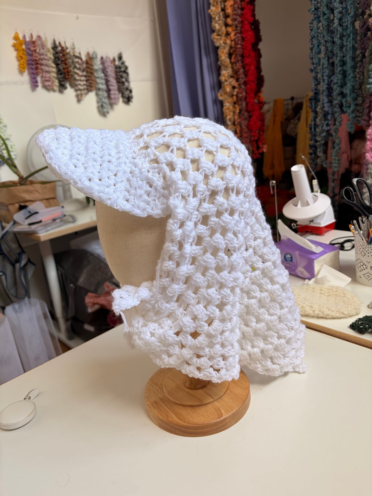 Bendanna/ cap bandanna -How to enjoy yarn playground