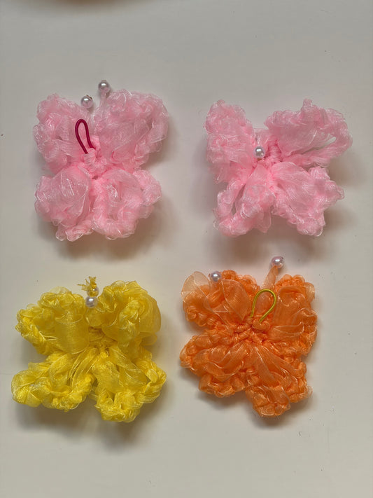 Organza Ribbon Butterfly  -How to enjoy yarn playground