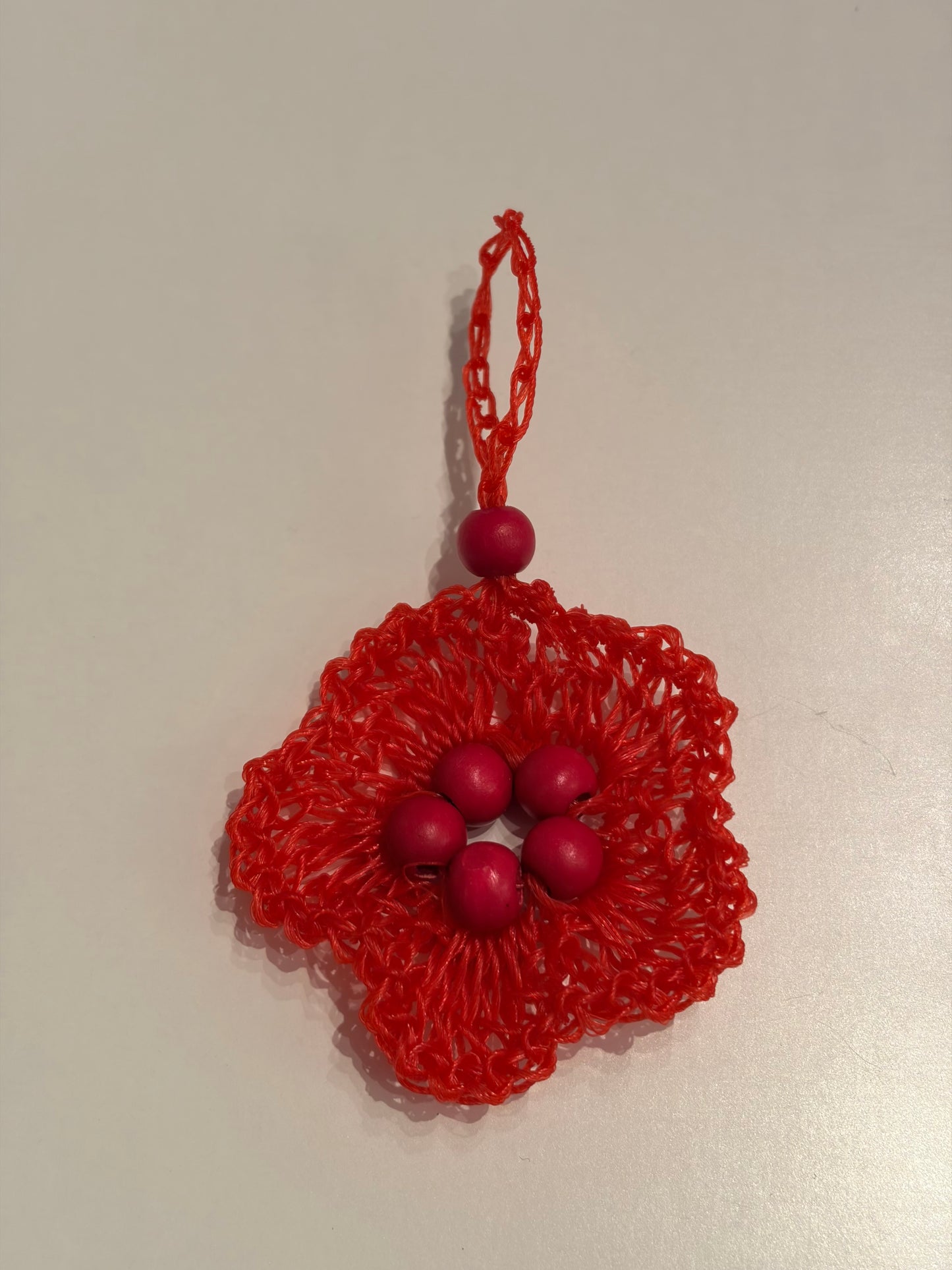 Beaded Flower Key Chain - How to enjoy yarn playground