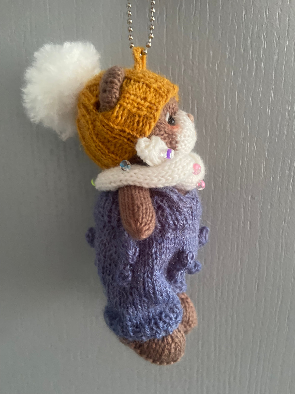 猫吟花夏 Teddy bear blue jumper