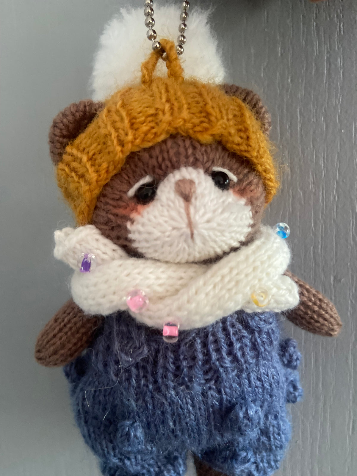 猫吟花夏 Teddy bear blue jumper