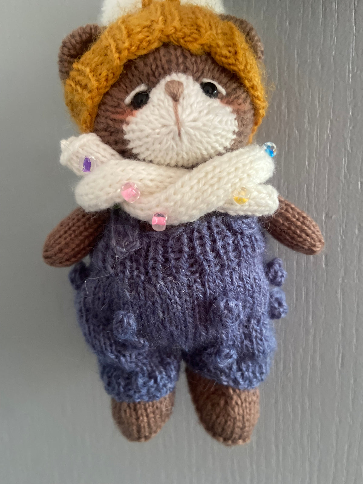 猫吟花夏 Teddy bear blue jumper