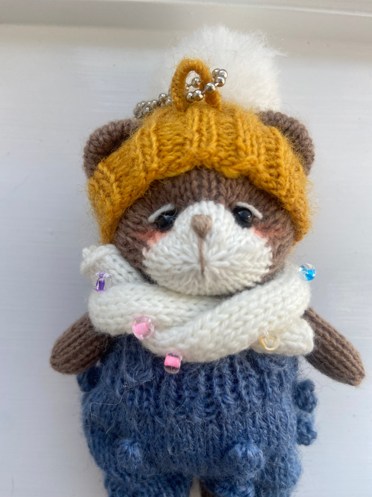 猫吟花夏 Teddy bear blue jumper
