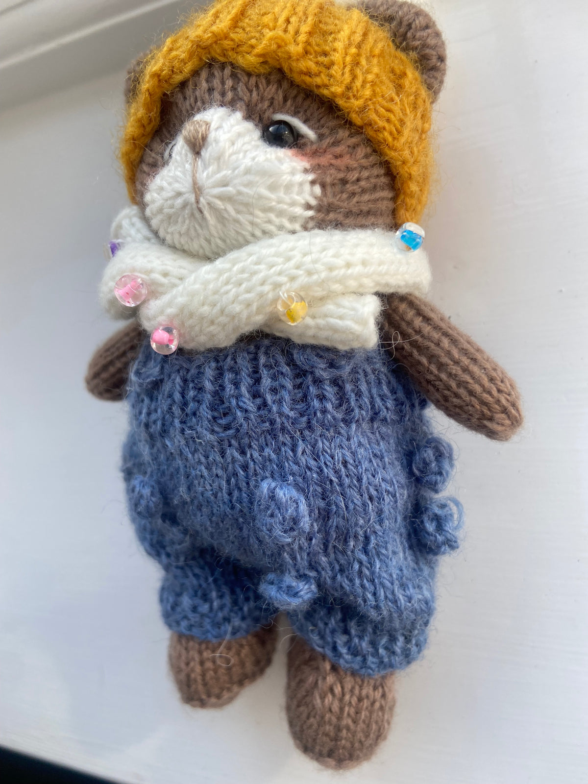 猫吟花夏 Teddy bear blue jumper