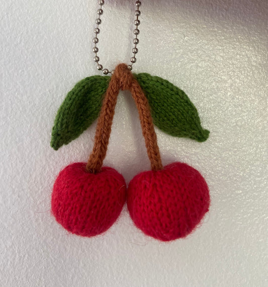 猫吟花夏 Cherry Keyring/ Bag charm