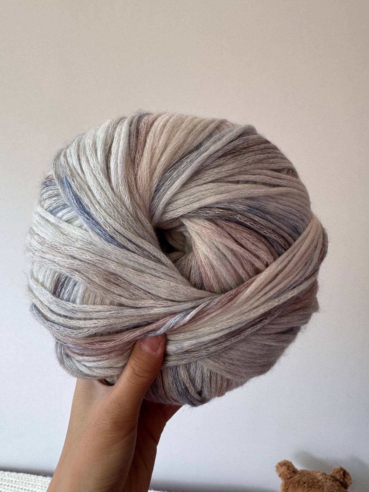 SHIKE Cloud-Cluster Multicolor Rainbow Yarn for Knitting&Crocheting.Soft Wool Acrylic Cotton Blended Yarn.Gradient Space-Dyed Air Yarn