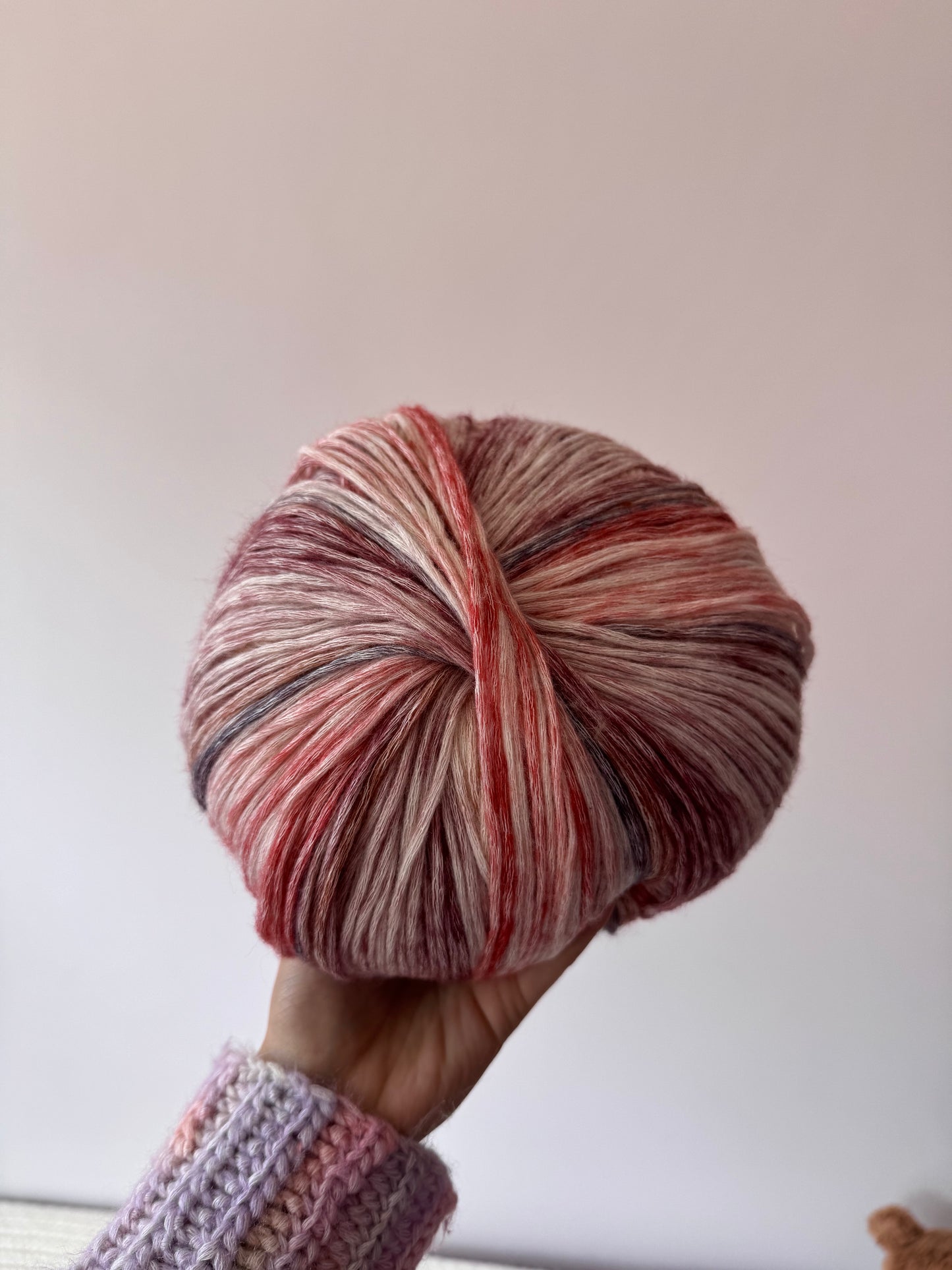 SHIKE Cloud-Cluster Multicolor Rainbow Yarn for Knitting&Crocheting.Soft Wool Acrylic Cotton Blended Yarn.Gradient Space-Dyed Air Yarn